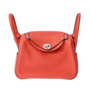 HERMES Lindy Mini Rose texas shoulder bag
